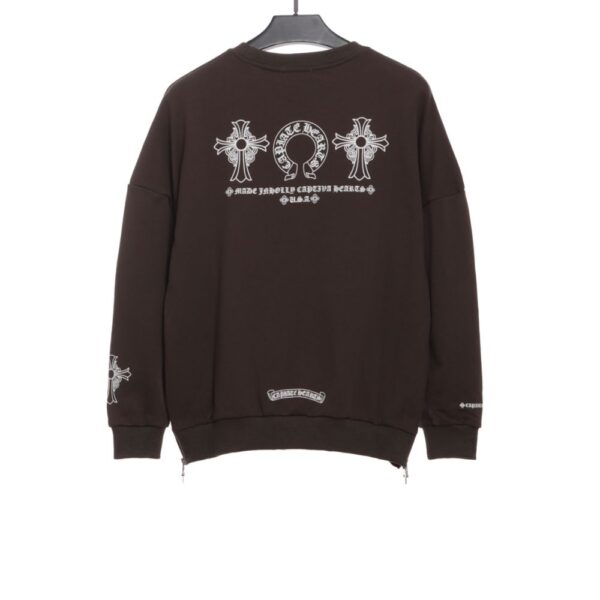 Chrome Hearts  Side zipper sweatshirt