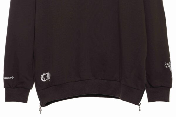 Chrome Hearts  Side zipper sweatshirt