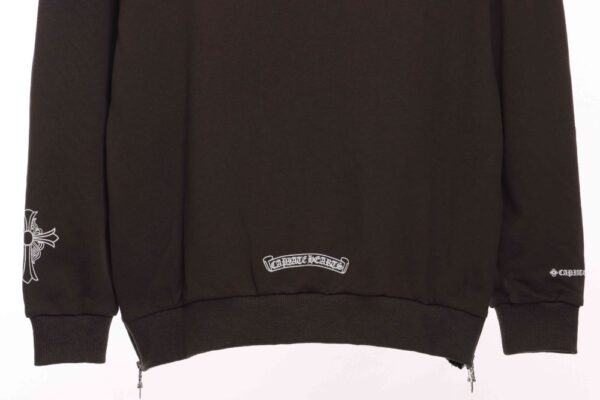 Chrome Hearts  Side zipper sweatshirt