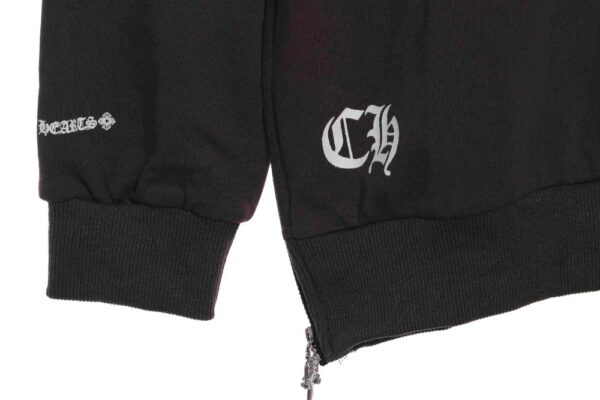 Chrome Hearts  Side zipper sweatshirt