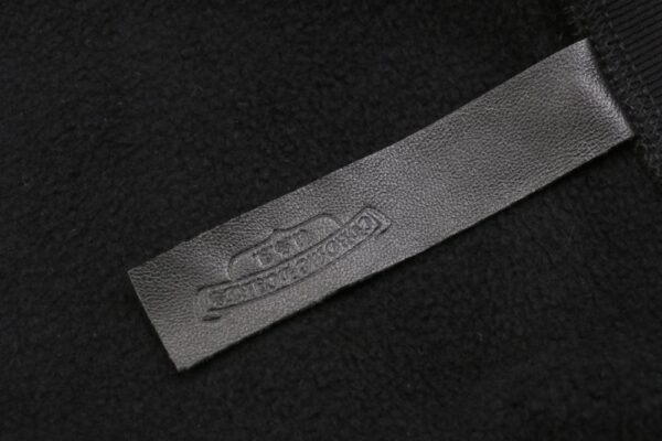 Chrome Hearts  23Fw Cross Leather Logo Sweatshirt