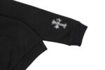 Chrome Hearts  23Fw Cross Leather Logo Sweatshirt