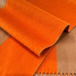 Hermes Cashmere scarf orange
