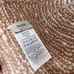 Fendi  Pocket fur scarf milk tea color