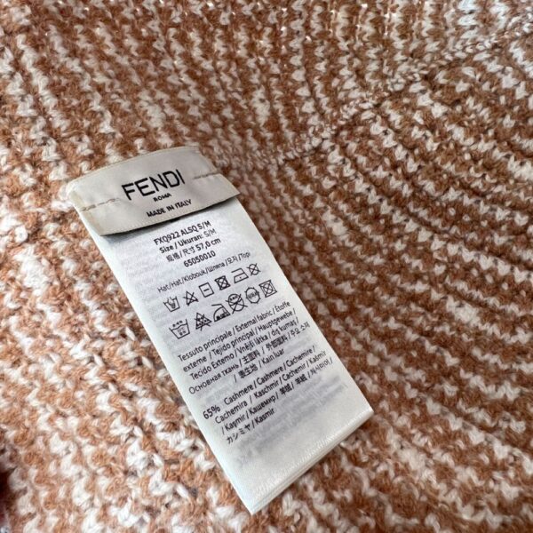 Fendi  Pocket fur scarf milk tea color