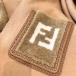 Fendi  Pocket fur scarf milk tea color