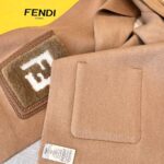 Fendi  Pocket fur scarf milk tea color