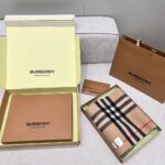 Burberry Colorblock Check Scarf Camel Grey