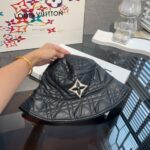 Louis Vuitton Diamond quilted leather bucket hat