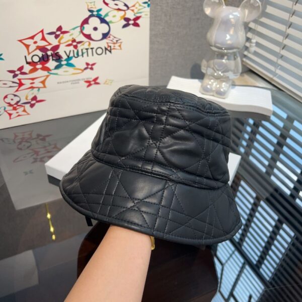Louis Vuitton Diamond quilted leather bucket hat