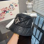 Louis Vuitton Diamond quilted leather bucket hat