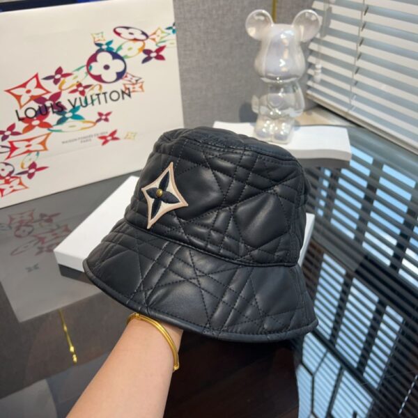 Louis Vuitton Diamond quilted leather bucket hat