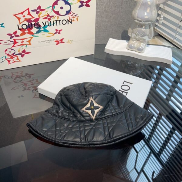 Louis Vuitton Diamond quilted leather bucket hat