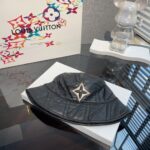 Louis Vuitton Diamond quilted leather bucket hat
