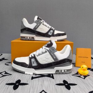 Louis Vuitton Trainer Monogram Black White