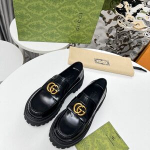 Gucci Loafer  GG Bright leather Black