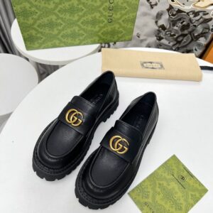 Gucci Loafer GG  Dark leather Black