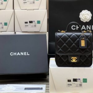Chanel Bag AS3652 17*20.5*6cm Black