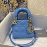 Dior Bag Lady Dr 17*15*7cm Blue