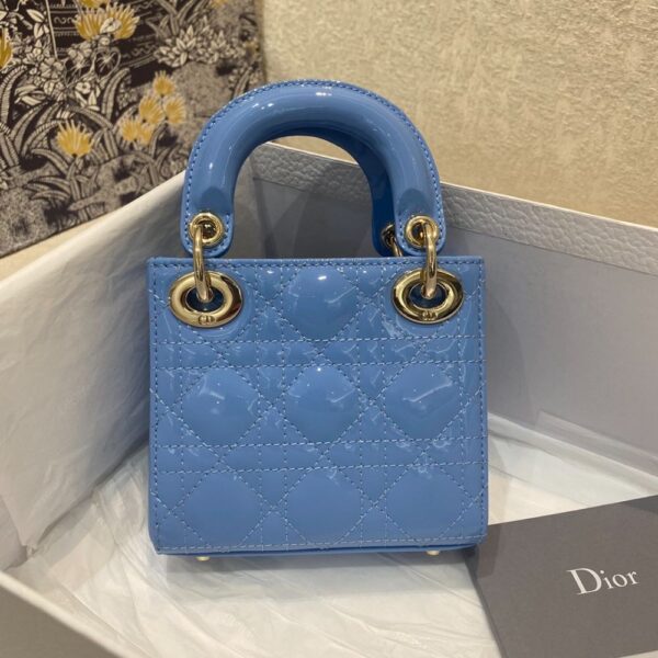 Dior Bag Lady Dr 17*15*7cm Blue
