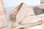 Dior Bobby Lady D-Lite Embroidered tiger pink