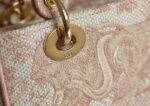 Dior Bobby Lady D-Lite Embroidered tiger pink