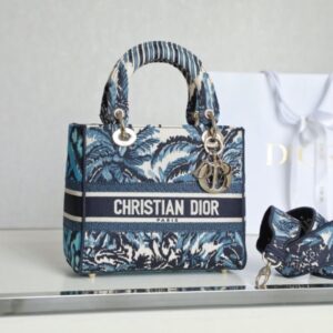 Dior Bobby Lady D-Lite Blue Coconut Tree