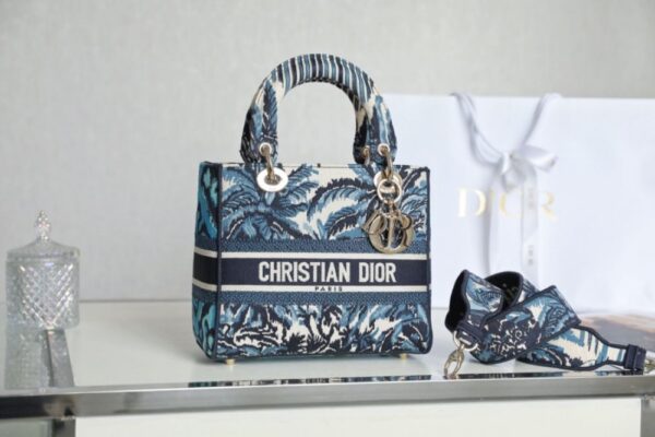 Dior Bobby Lady D-Lite Blue Coconut Tree
