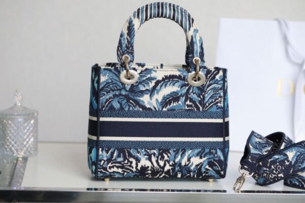 Dior Bobby Lady D-Lite Blue Coconut Tree