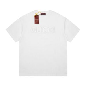 Gucci Lettering embroidered short-sleeved T-shirt