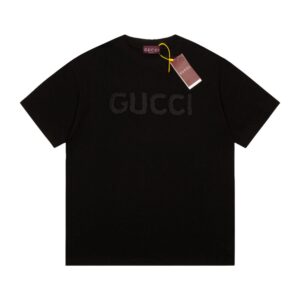 Gucci Lettering embroidered short-sleeved T-shirt
