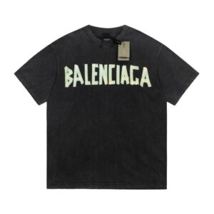 Balenciaga  letter short-sleeved T-shirt Black